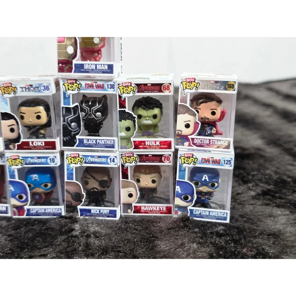 Marvel Avengers Funko Bitty Pop 11 Piece Lot Iron Man Captain America Thor Loki